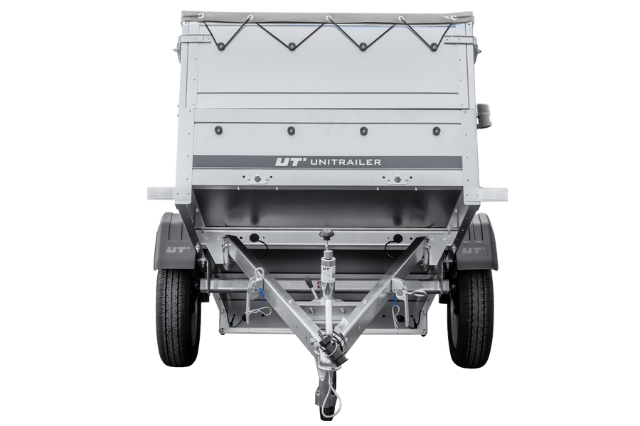 Remorque neuve 200x106 avec bĂąche plate, rehausses de ridelles et roue jockey - Garden Trailer 200 KIPP