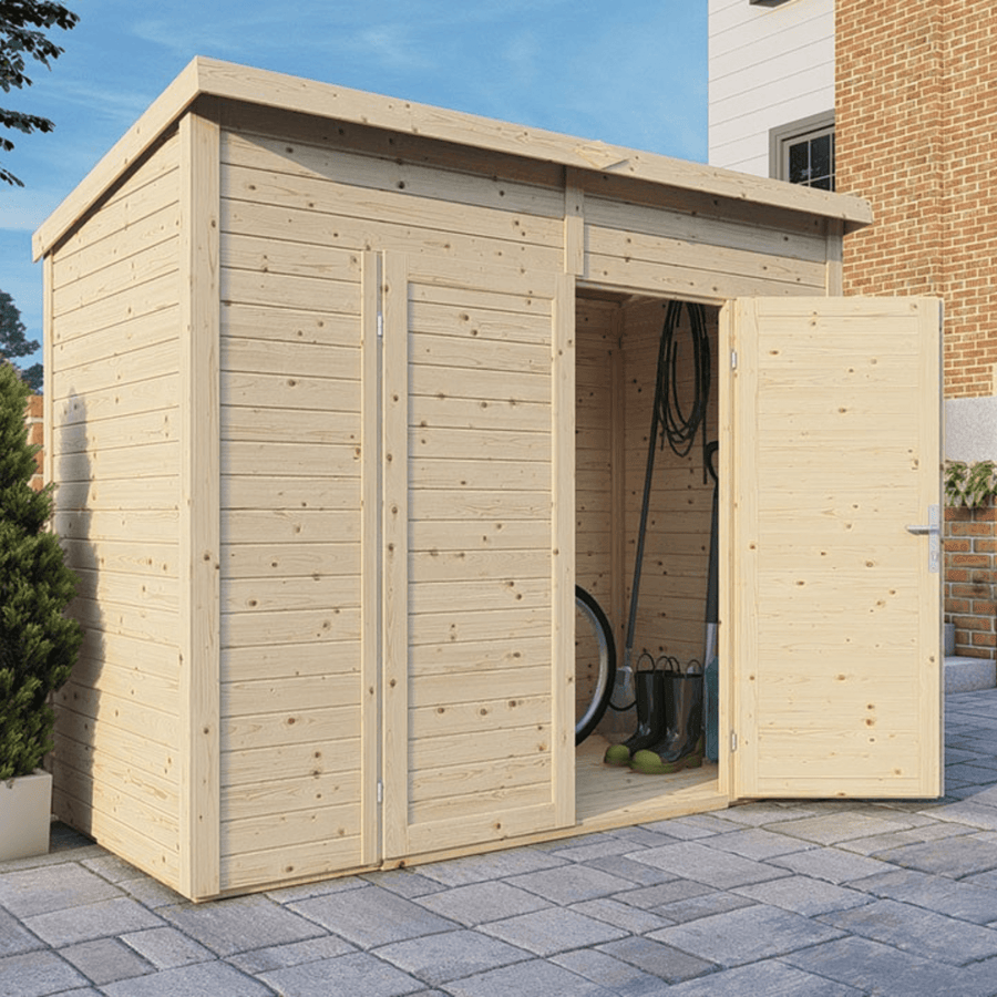 Abri de jardin bois Midway – 244 x 121 cm