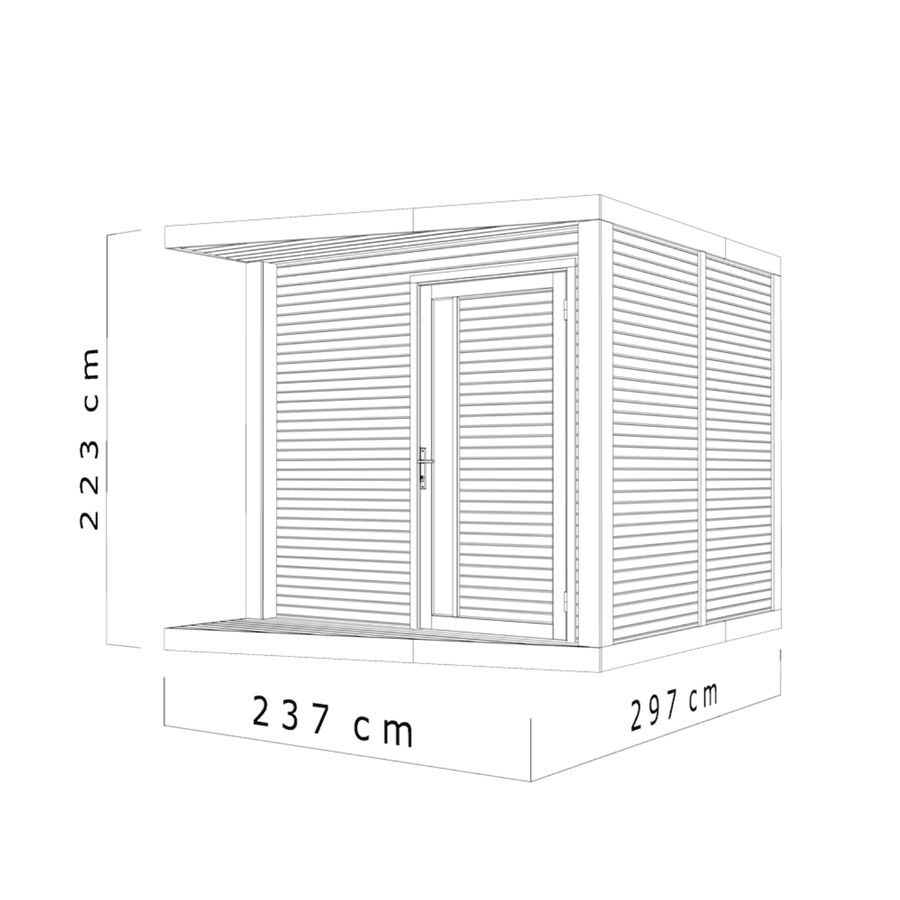 Abri de Jardin Moderne – 7.1 m2 – Finition Haut de Gamme- Prix usine – DESTOCKAGE