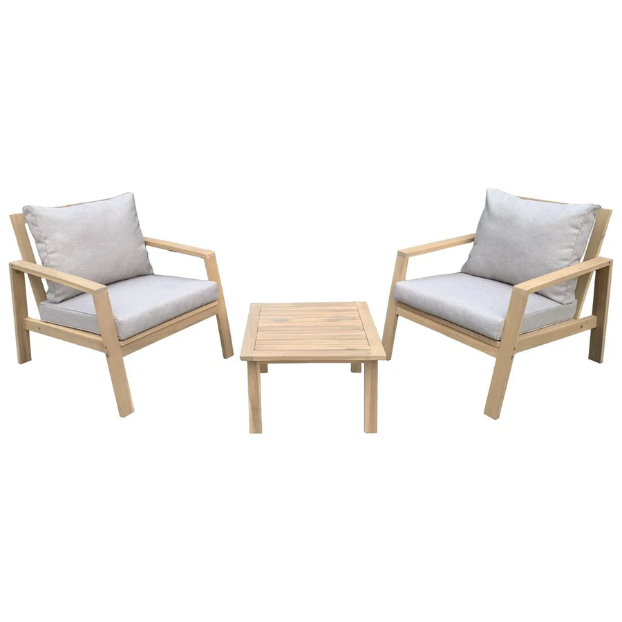 Salon de jardin en acacia - 2 Places